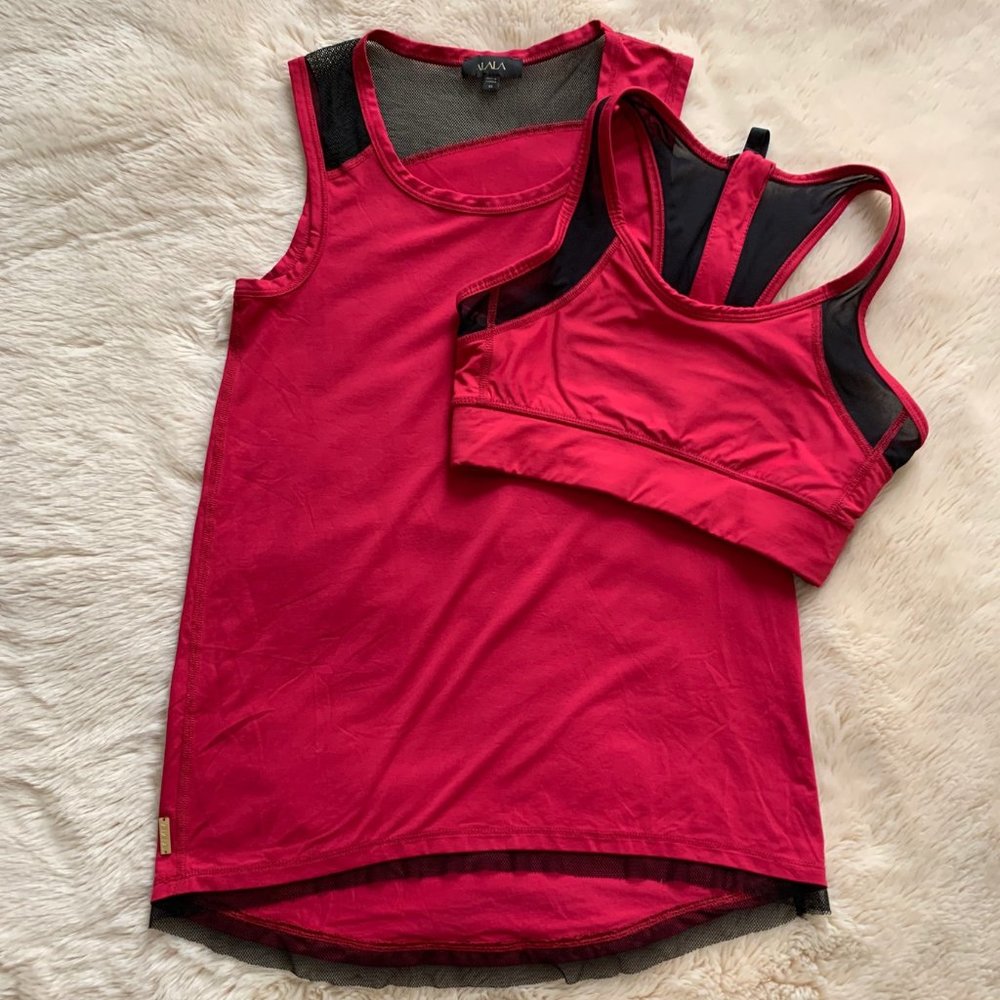 EUC Lot of 2 Alala Toughie Tank XS Zip It Up Bra S